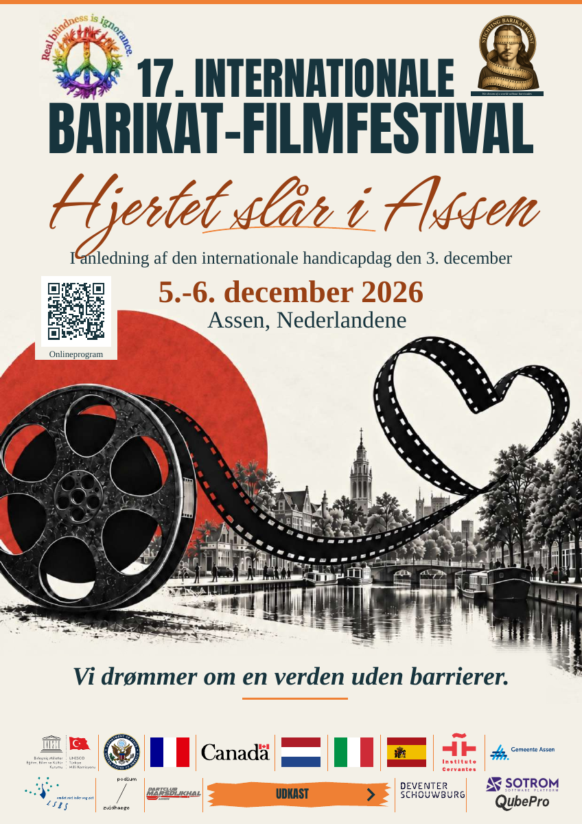 17. internationale Barikat-filmfestival — dansk. 5.-6. december 2026. Assen, Nederlandene. UDKAST.