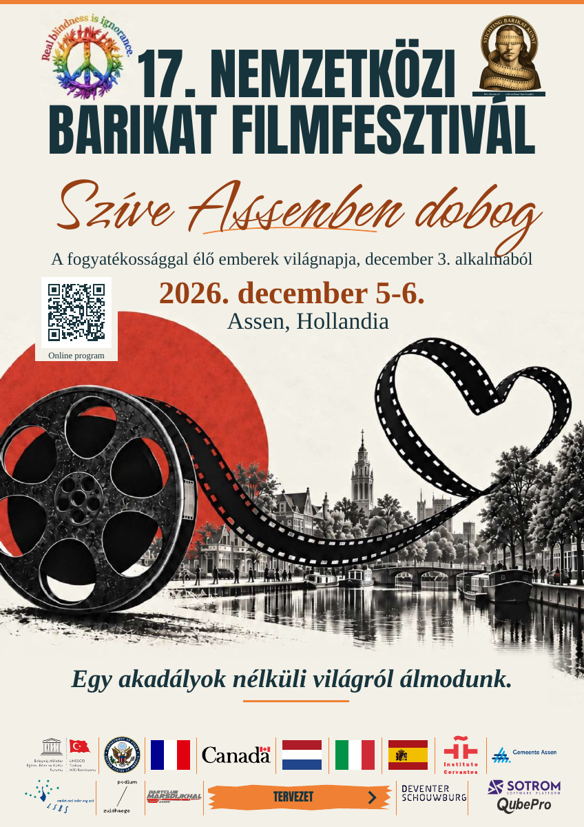 17. Barikat Nemzetközi Filmfesztivál — magyar. 2026. december 5-6.. Assen, Hollandia. TERVEZET.